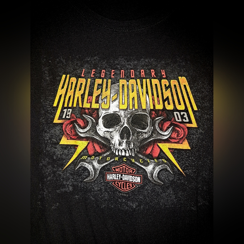 Harley Davidson women's, scoop neck, black, cotton, t-shirt size 3XL